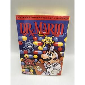 1990 Nintendo Dr. Mario Nes Oval Seal (Brand New Factory Sealed!) Wow! 🔥